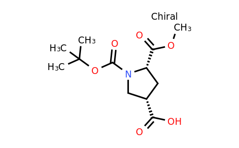 CAS 1378388-35-2 | (3S,5S)-1-[(tert-butoxy)carbonyl]-5-(methoxycarbonyl)pyrrolidine-3-carboxylic acid