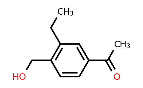 CAS 1378888-43-7 | 1-[3-ethyl-4-(hydroxymethyl)phenyl]ethan-1-one