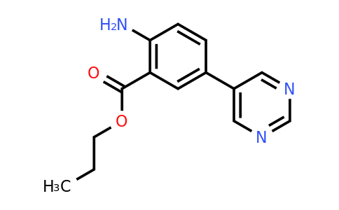 CAS 1379277-55-0 | propyl 2-amino-5-(pyrimidin-5-yl)benzoate