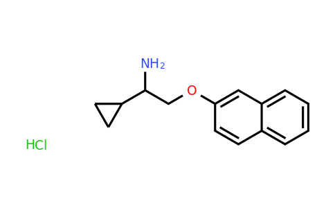 CAS 1379811-36-5 | 1-Cyclopropyl-2-(naphthalen-2-yloxy)ethanamine hydrochloride