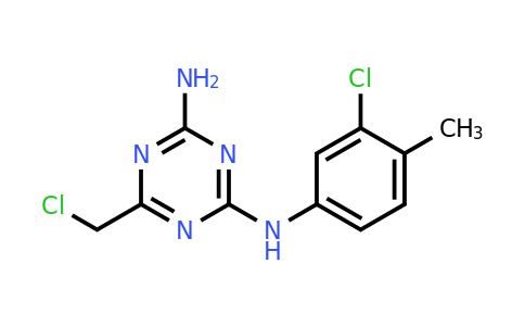 CAS 1379811-47-8 | N2-(3-Chloro-4-methylphenyl)-6-(chloromethyl)-1,3,5-triazine-2,4-diamine