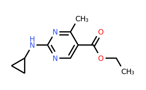 CAS 1379811-61-6 | Ethyl 2-(cyclopropylamino)-4-methylpyrimidine-5-carboxylate