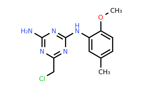 CAS 1379811-75-2 | 6-(Chloromethyl)-N2-(2-methoxy-5-methylphenyl)-1,3,5-triazine-2,4-diamine