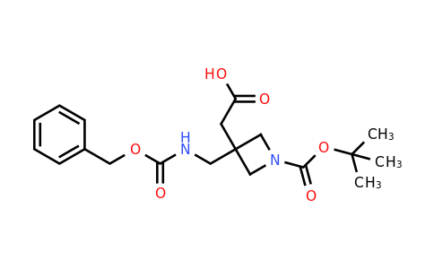 CAS 1379812-07-3 | 2-[3-({[(benzyloxy)carbonyl]amino}methyl)-1-[(tert-butoxy)carbonyl]azetidin-3-yl]acetic acid
