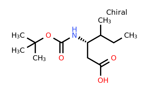 CAS 1379827-43-6 | (3S)-3-([(tert-butoxy)carbonyl]amino)-4-methylhexanoic acid