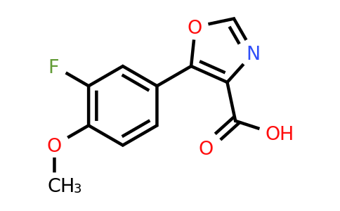 CAS 1380201-66-0 | 5-(3-fluoro-4-methoxyphenyl)oxazole-4-carboxylic acid