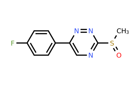 CAS 1380345-95-8 | 6-(4-Fluorophenyl)-3-(methylsulfinyl)-1,2,4-triazine