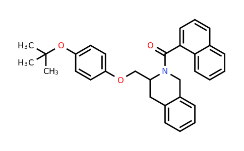 CAS 1380548-02-6 | 3-[4-(tert-butoxy)phenoxymethyl]-2-(naphthalene-1-carbonyl)-1,2,3,4-tetrahydroisoquinoline