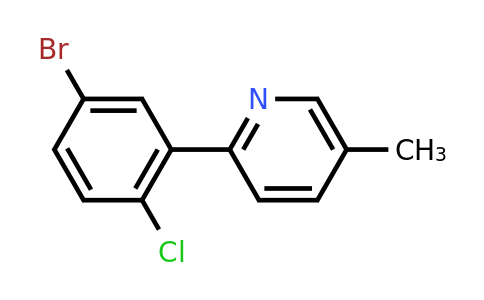 CAS 1380796-81-5 | 2-(5-bromo-2-chlorophenyl)-5-methylpyridine