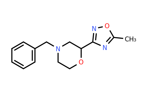 CAS 1381581-82-3 | 4-benzyl-2-(5-methyl-1,2,4-oxadiazol-3-yl)morpholine