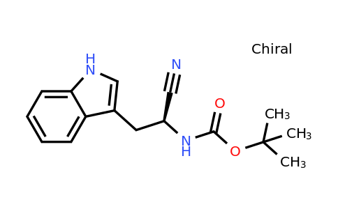 CAS 138165-79-4 | (S)-tert-Butyl (1-cyano-2-(1H-indol-3-yl)ethyl)carbamate