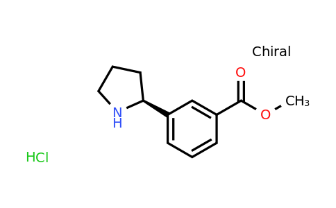 CAS 1381927-60-1 | (S)-Methyl 3-(pyrrolidin-2-yl)benzoate hydrochloride