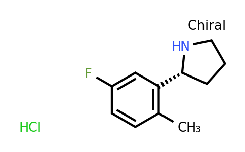 CAS 1381929-21-0 | (R)-2-(5-Fluoro-2-methylphenyl)pyrrolidine hydrochloride