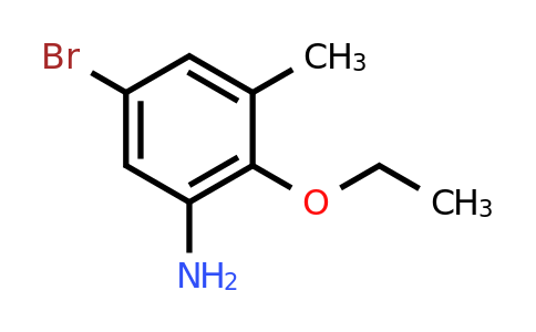 CAS 1381944-55-3 | 5-Bromo-2-ethoxy-3-methylaniline
