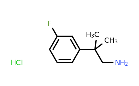 CAS 1381944-57-5 | 2-(3-Fluorophenyl)-2-methylpropan-1-amine hydrochloride