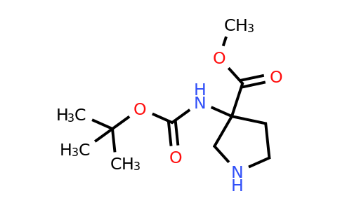 CAS 1382035-21-3 | methyl 3-{[(tert-butoxy)carbonyl]amino}pyrrolidine-3-carboxylate