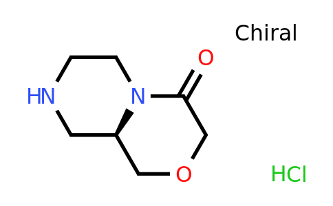 CAS 1383427-89-1 | Pyrazino[2,1-C][1,4]oxazin-4(3H)-one, hexahydro-, hydrochloride (1:1), (9AR)-