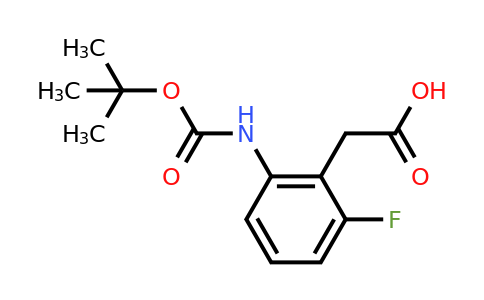 2-(2-((tert-butoxycarbonyl)amino)-6-fluorophenyl)acetic acid