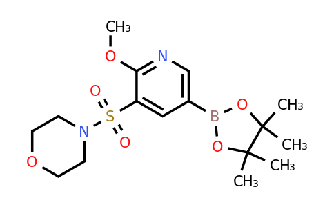 CAS 1383994-57-7 | 4-(2-Methoxy-5-(4,4,5,5-tetramethyl-1,3,2-dioxaborolan-2-YL)pyridin-3-ylsulfonyl)morpholine