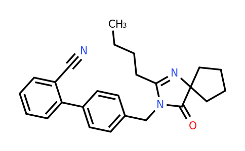 CAS 138401-24-8 | 4'-[(2-Butyl-4-oxo-1,3-diazaspiro[4.4]non-1-EN-3-YL)methyl]biphenyl-2-carbonitrile