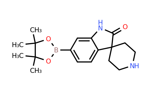 CAS 1384162-44-0 | 6-(4,4,5,5-Tetramethyl-1,3,2-dioxaborolan-2-yl)spiro[indoline-3,4'-piperidin]-2-one