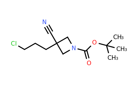 CAS 1384165-00-7 | tert-Butyl 3-(3-chloropropyl)-3-cyanoazetidine-1-carboxylate