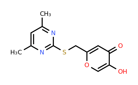 CAS 138426-86-5 | 2-(((4,6-dimethylpyrimidin-2-yl)thio)methyl)-5-hydroxy-4H-pyran-4-one