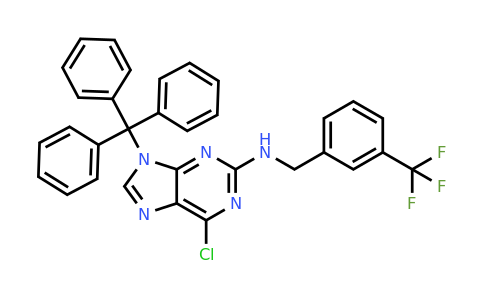 CAS 1384265-26-2 | 6-Chloro-N-(3-(trifluoromethyl)benzyl)-9-trityl-9H-purin-2-amine
