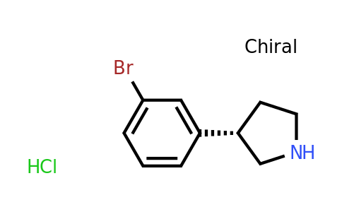 CAS 1384268-50-1 | (S)-3-(3-Bromophenyl)pyrrolidine hydrochloride