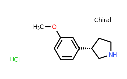 CAS 1384268-73-8 | (S)-3-(3-Methoxyphenyl)pyrrolidine hydrochloride