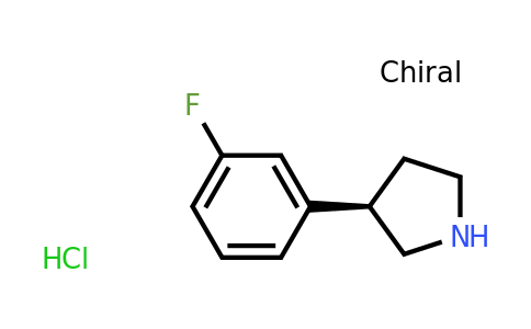 CAS 1384269-02-6 | (R)-3-(3-Fluorophenyl)pyrrolidine hydrochloride