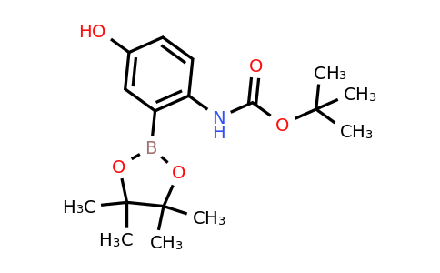 CAS 1384312-65-5 | tert-Butyl (4-hydroxy-2-(4,4,5,5-tetramethyl-1,3,2-dioxaborolan-2-yl)phenyl)carbamate