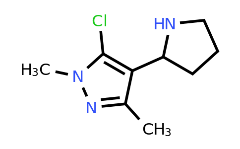 CAS 1384427-69-3 | 5-Chloro-1,3-dimethyl-4-(pyrrolidin-2-yl)-1H-pyrazole