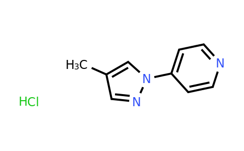 CAS 1384428-36-7 | 4-(4-methyl-1H-pyrazol-1-yl)pyridine hydrochloride
