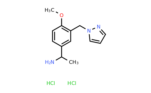 CAS 1384428-39-0 | 1-{4-methoxy-3-[(1H-pyrazol-1-yl)methyl]phenyl}ethan-1-amine dihydrochloride