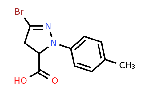 CAS 1384428-61-8 | 3-bromo-1-(4-methylphenyl)-4,5-dihydro-1H-pyrazole-5-carboxylic acid