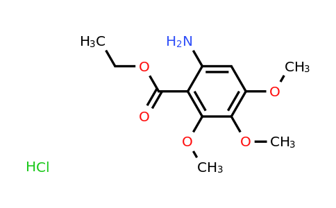 CAS 1384428-63-0 | ethyl 6-amino-2,3,4-trimethoxybenzoate hydrochloride