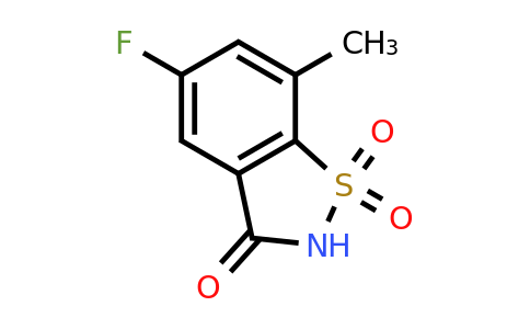 CAS 1384428-65-2 | 5-fluoro-7-methyl-2,3-dihydro-1lambda6,2-benzothiazole-1,1,3-trione
