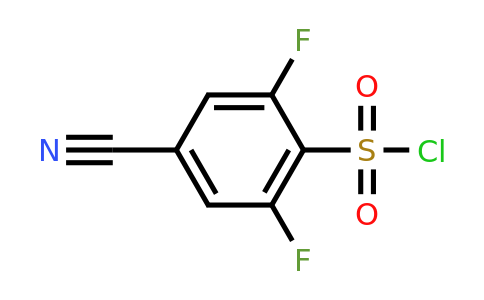 CAS 1384429-18-8 | 4-cyano-2,6-difluorobenzene-1-sulfonyl chloride