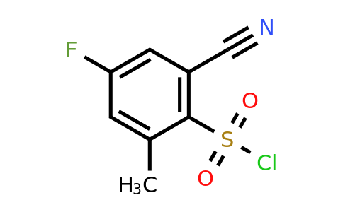 CAS 1384429-35-9 | 2-cyano-4-fluoro-6-methylbenzene-1-sulfonyl chloride