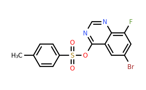 CAS 1384430-21-0 | 6-bromo-8-fluoroquinazolin-4-yl 4-methylbenzene-1-sulfonate