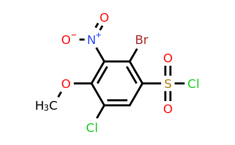 CAS 1384430-41-4 | 2-bromo-5-chloro-4-methoxy-3-nitrobenzene-1-sulfonyl chloride