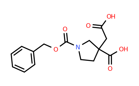 CAS 1384430-43-6 | 1-[(benzyloxy)carbonyl]-3-(carboxymethyl)pyrrolidine-3-carboxylic acid