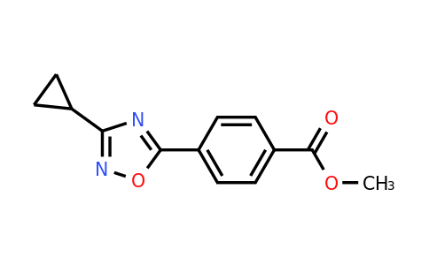 CAS 1384430-44-7 | methyl 4-(3-cyclopropyl-1,2,4-oxadiazol-5-yl)benzoate