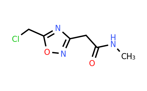 CAS 1384430-49-2 | 2-[5-(Chloromethyl)-1,2,4-oxadiazol-3-yl]-N-methylacetamide