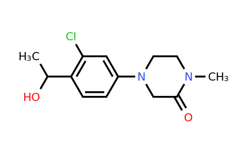 CAS 1384431-22-4 | 4-[3-chloro-4-(1-hydroxyethyl)phenyl]-1-methylpiperazin-2-one