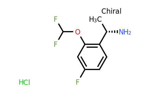 CAS 1384435-38-4 | (1S)-1-[2-(difluoromethoxy)-4-fluorophenyl]ethan-1-amine hydrochloride
