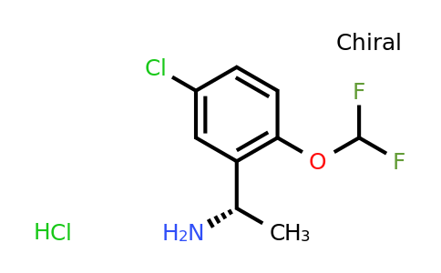 CAS 1384435-40-8 | (1S)-1-[5-chloro-2-(difluoromethoxy)phenyl]ethan-1-amine hydrochloride