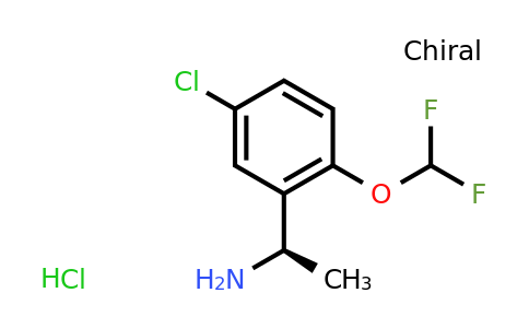 CAS 1384435-42-0 | (1R)-1-[5-chloro-2-(difluoromethoxy)phenyl]ethan-1-amine hydrochloride
