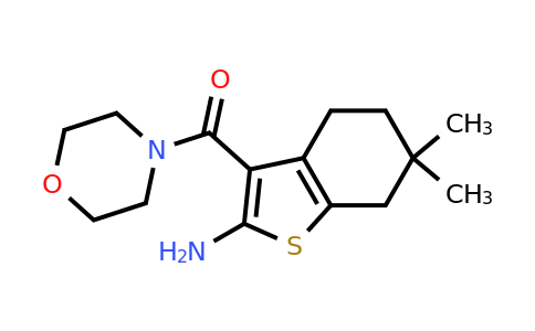 CAS 1384594-76-6 | 6,6-dimethyl-3-(morpholine-4-carbonyl)-4,5,6,7-tetrahydro-1-benzothiophen-2-amine